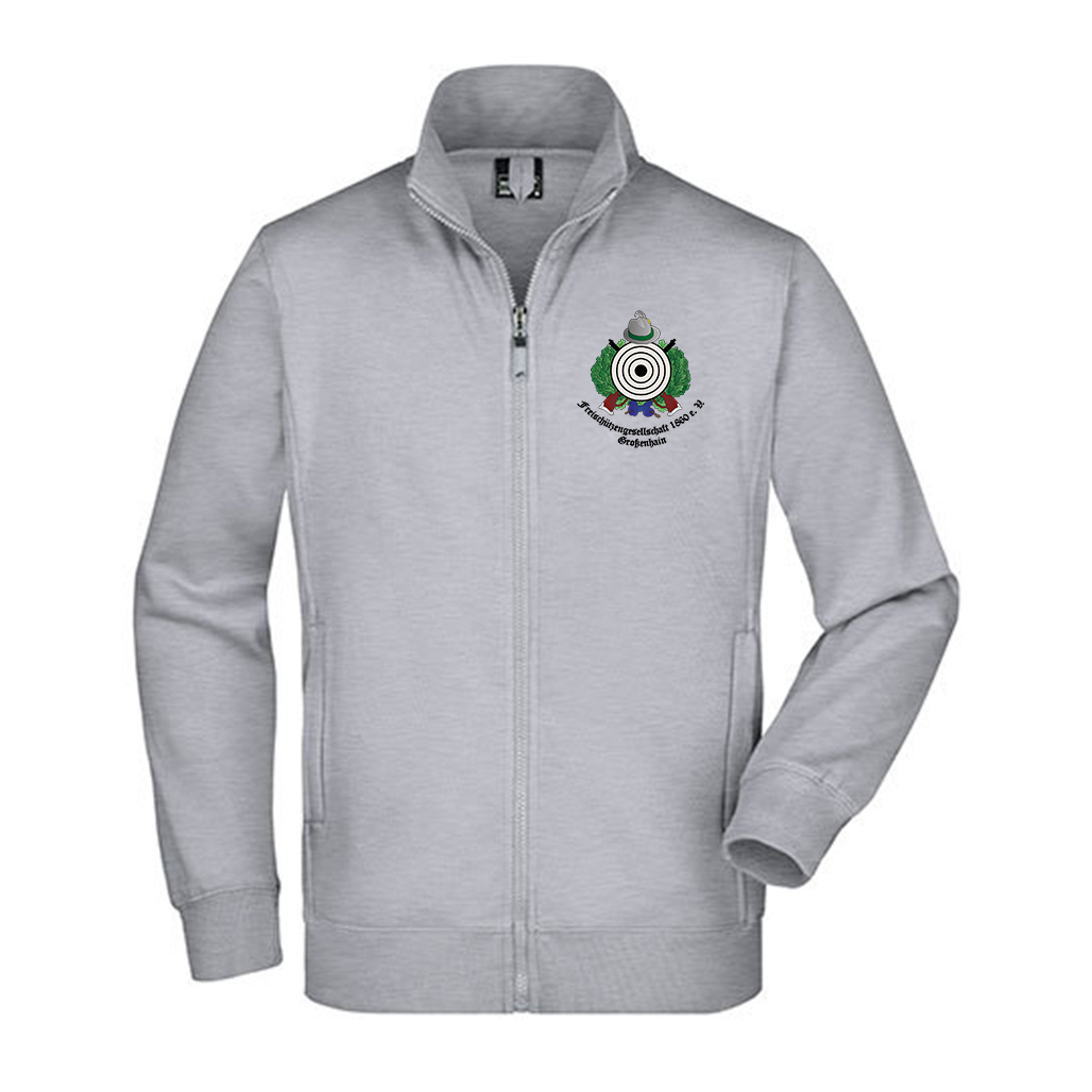 Sweatjacke_JN046_grey heather_VS