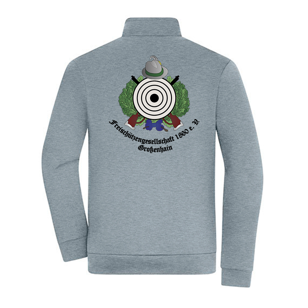 Sweatjacke_JN1318_light melange (grey)_RS