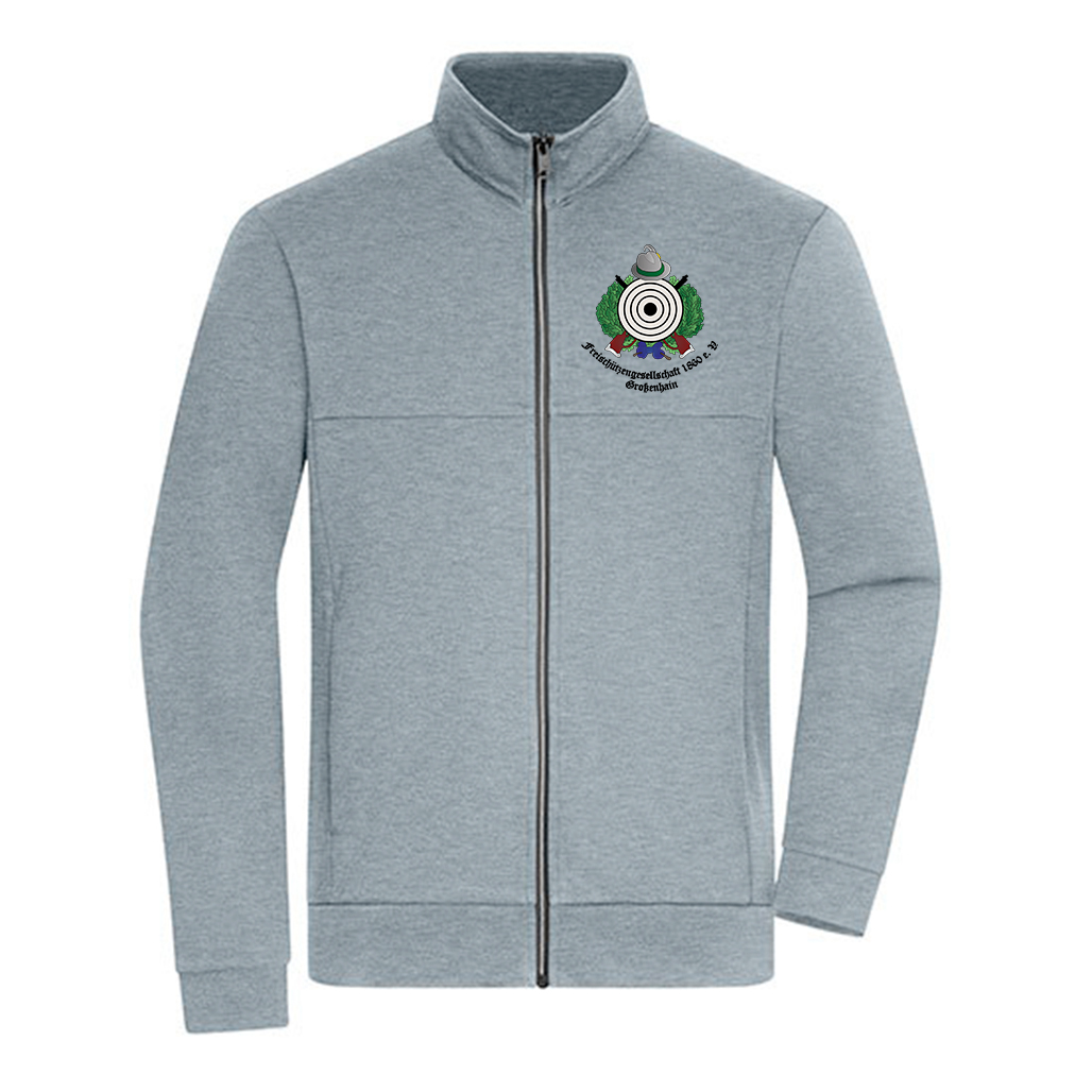 Sweatjacke_JN1318_light melange (grey)_VS